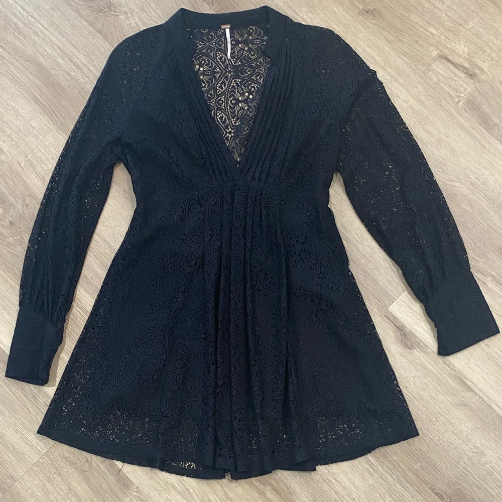 Free People black dress 6